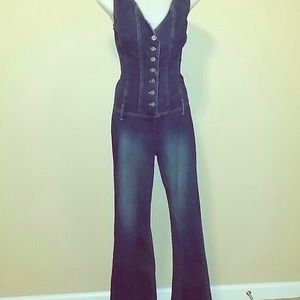 Hot Kiss Vintage Denim Jumpsuit